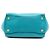 Borsa a tracolla Sound Lock in Vitello Daino blu di Prada Turchese - vista 3