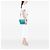 Borsa a tracolla Sound Lock in Vitello Daino blu di Prada Turchese - vista 7