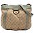 Borsa a tracolla Gucci in tela GG beige Abbey D Ring