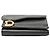 Saddle Billetera trifold de piel de ternera granulada negra Dior Negro - vista 3
