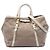Borsa in tela Canapa logo marrone Prada