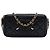 Clutch Chanel in Caviar Nero CC Filigrana con Catena