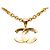 Collana pendente in oro placcato CC dorato di Chanel D'oro - vista 2