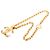Collana pendente in oro placcato CC dorato di Chanel D'oro - vista 5