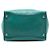 Double Borsa a mano in vitello verde lucido Prada con doppia maniglia e due tasche - vista 3
