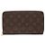 Brauner Monogramm Zippy Organizer Geldbörse von Louis Vuitton