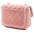 Chanel Mini Flap in Velluto Trapuntato Rosa con Doppio Telaio - vista 2