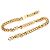 Kette mit goldplattiertem Logo-Schild von Chanel Golden