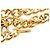 Kette mit goldplattiertem Logo-Schild von Chanel Golden - Ansicht 3