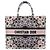 Book Tote Dior Grande Borsa in Tela Ricamata KaleiDiorscopic Rosa