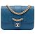 Chanel Blu Grande Borsa in Pelle di Pecora Trapuntata con Catena Frontale