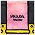 Borsa Prada in Tessuto Velluto Nero con Ricamo Trompe L'oeil - vista 5