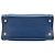 Prada Tote Morbido Triplo in Saffiano Blu Blu scuro - vista 3