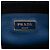 Prada Tote Morbido Triplo in Saffiano Blu Blu scuro - vista 5