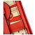 Hermès Hermes Avec Soie Bi-Fold Geldbörse Rot Beige - Ansicht 11