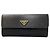 Prada Triangle Long Wallet Black