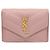 Billetera compacta V-Stitch Yves Saint Laurent Rosa