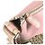 Borsa a Spalla Trotter Diorissimo di Christian Dior Rosa Beige - vista 9