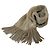 Fendi Nerzfell-Fransen-Schal Braun Beige