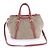 Prada Logo Jacquard Lederhandtasche