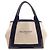Borsa Balenciaga Cabas S blu navy Nero Bianco