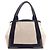 Borsa Balenciaga Cabas S blu navy Nero Bianco - vista 2