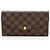 Portafoglio Sarah Damier Ebene Louis Vuitton Marrone
