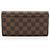 Portafoglio Sarah Damier Ebene Louis Vuitton Marrone - vista 3