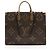 Sac Onthego GM en toile Monogram géant Louis Vuitton Marron