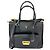 Prada Safriano Front Pocket Double Zip black Tote Bag