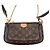 Louis Vuitton Borsa a tracolla Multi Pochette Accessoires Khaki Marrone - vista 6