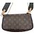 Louis Vuitton Borsa a tracolla Multi Pochette Accessoires Khaki Marrone - vista 8