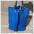 Borsa Hermès Lovebag 18 b3 in pelle blu - vista 2