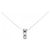 Autre Marque Collana in platino e diamanti Argento