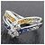 Autre Marque Jeunet 750WG Saphir-Diamantring Silber - Ansicht 9