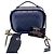 Borsa a tracolla Chanel blu in pelle con catena nera