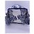 Dior Piccola Borsa a Secchiello Ricamata con Frange a Stella Blu - vista 7