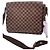 Louis Vuitton Borsa a Tracolla Brooklyn Quadri Marrone