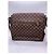 Louis Vuitton Borsa a Tracolla Brooklyn Quadri Marrone - vista 2