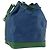 Louis Vuitton Bicolor Noe Epi Leather Large Blu