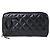 Billetera larga redonda de la línea Cambon de Chanel Negro
