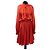 Fendi FF Motif Mini-Kleid aus roter Seidenjacquard
