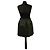 Minifalda de cuero verde oscuro Bottega Veneta Negro