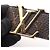 Louis Vuitton x Supreme LV Initial Leather Belt Brown Black Golden - view 8