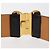 Céline CELINE Triomphe Ledergürtel 25,6"" Schwarz Gold Auth 176087A Golden - Ansicht 6