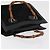 Borsa a mano in pelle scamosciata nera e oro GUCCI Bamboo 002 1196 0260 Auth 176869 Nero D'oro - vista 6