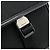 Bolso de Hombro PRADA de Nylon Cuero Negro Plata Auténtico ka4132A - vista 14