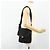 Bolso de Hombro PRADA de Nylon Cuero Negro Plata Auténtico ka4132A - vista 25