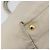 Ribbon PRADA Borsa a Mano in Nastro Nylon Beige Oro Auth mr2363 D'oro - vista 13