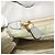 Ribbon PRADA Borsa a Mano in Nastro Nylon Beige Oro Auth mr2363 D'oro - vista 21